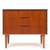 Danish teak Mid-Century vintage chest of drawers with special