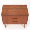 Danish teak Mid-Century vintage chest of drawers with special