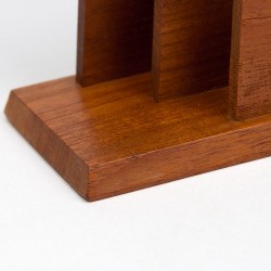 Vintage Danish model letter holder in teak wood