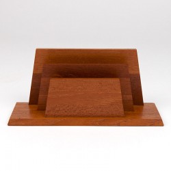 Vintage Danish model letter holder in teak wood