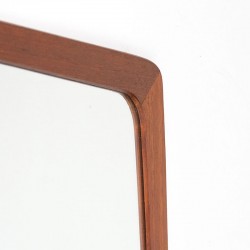 Teak Mid-Century Vintage Danish Mirror with Compartment