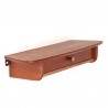 Teak vintage wall shelf with drawer from Denmark