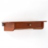 Teak vintage wall shelf with drawer from Denmark