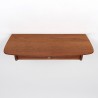 Teak vintage wall shelf with drawer from Denmark