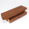 Teak vintage wall shelf with drawer from Denmark