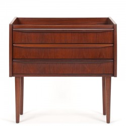 Mid-Century Danish chest of drawers 3 drawers with elongated