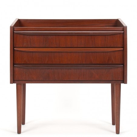 Mid-Century Danish chest of drawers 3 drawers with elongated