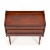 Mid-Century Danish chest of drawers 3 drawers with elongated