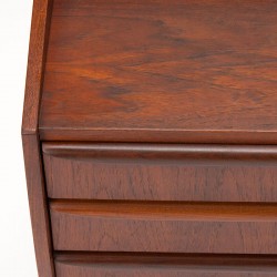 Mid-Century Danish chest of drawers 3 drawers with elongated