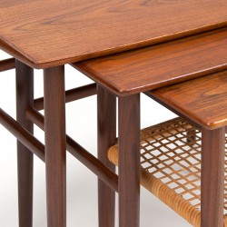 Mid-Century Danish vintage design nesting tables in teak and