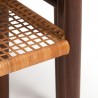 Mid-Century Deense vintage design nesttafels in teak en riet