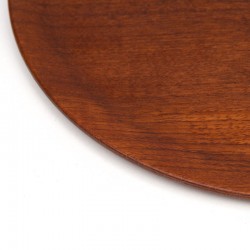 Round teak Mid-Century tray from Denmark