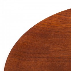 Round teak Mid-Century tray from Denmark