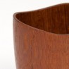 Small vintage teak bowl/ holder with organic design