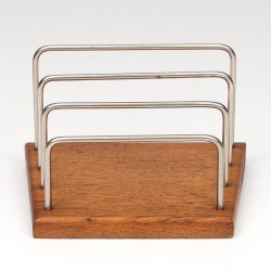 Mid-Century oak vintage letter holder from Denmark