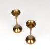 Set of Mid-Century vintage candlesticks in brass