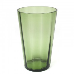 Green vintage large model glass vase