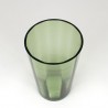 Green vintage large model glass vase