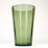 Green vintage large model glass vase