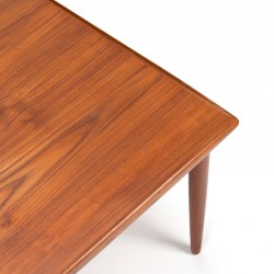 Mid-Century Danish teak coffee table with raised edge