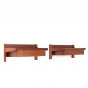 Kai Kristiansen Mid-Century design floating bedside tables in