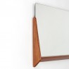 Wide model Danish vintage teak mirror