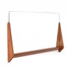 Wide model Danish vintage teak mirror