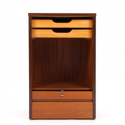 Teak vintage Danish small model filing cabinet