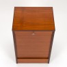 Teak vintage Danish small model filing cabinet