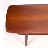 Mid-Century model vintage Deense teakhouten salontafel XL