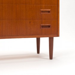 Mid-Century teak vintage Danish chest of drawers with 8 drawers