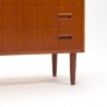 Mid-Century teak vintage Danish chest of drawers with 8 drawers