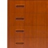 Mid-Century teak vintage Danish chest of drawers with 8 drawers