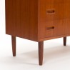 Mid-Century teak vintage Danish chest of drawers with 8 drawers