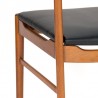 Farstrup set van 4 Mid-Century Deense vintage eettafel stoelen