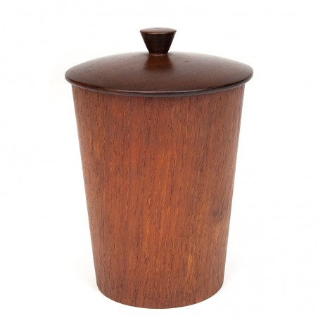 Opbergpot vintage Deens in teak