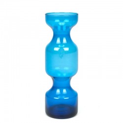 Blue glass decorative vintage vase