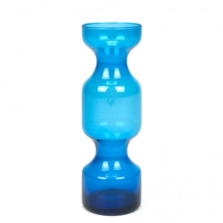 Blue glass decorative vintage vase