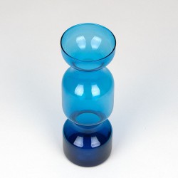 Blue glass decorative vintage vase