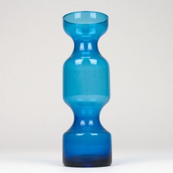 Blue glass decorative vintage vase