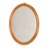 Round model vintage bamboo mirror small model