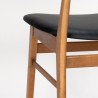 Deense set van 4 vintage Farstrup model 210 stoelen