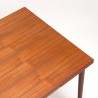 Square model Danish vintage extendable small dining table