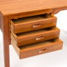 Small model vintage teak Mid-Century desk