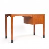 Klein model vintage teakhouten Mid-Century bureau