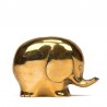 Small vintage brass sculpture of an elephant