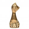 Brass small model figurine of a cat