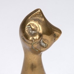 Brass small model figurine of a cat