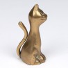 Brass small model figurine of a cat