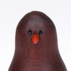 Danish vintage wooden figurine of a snowman